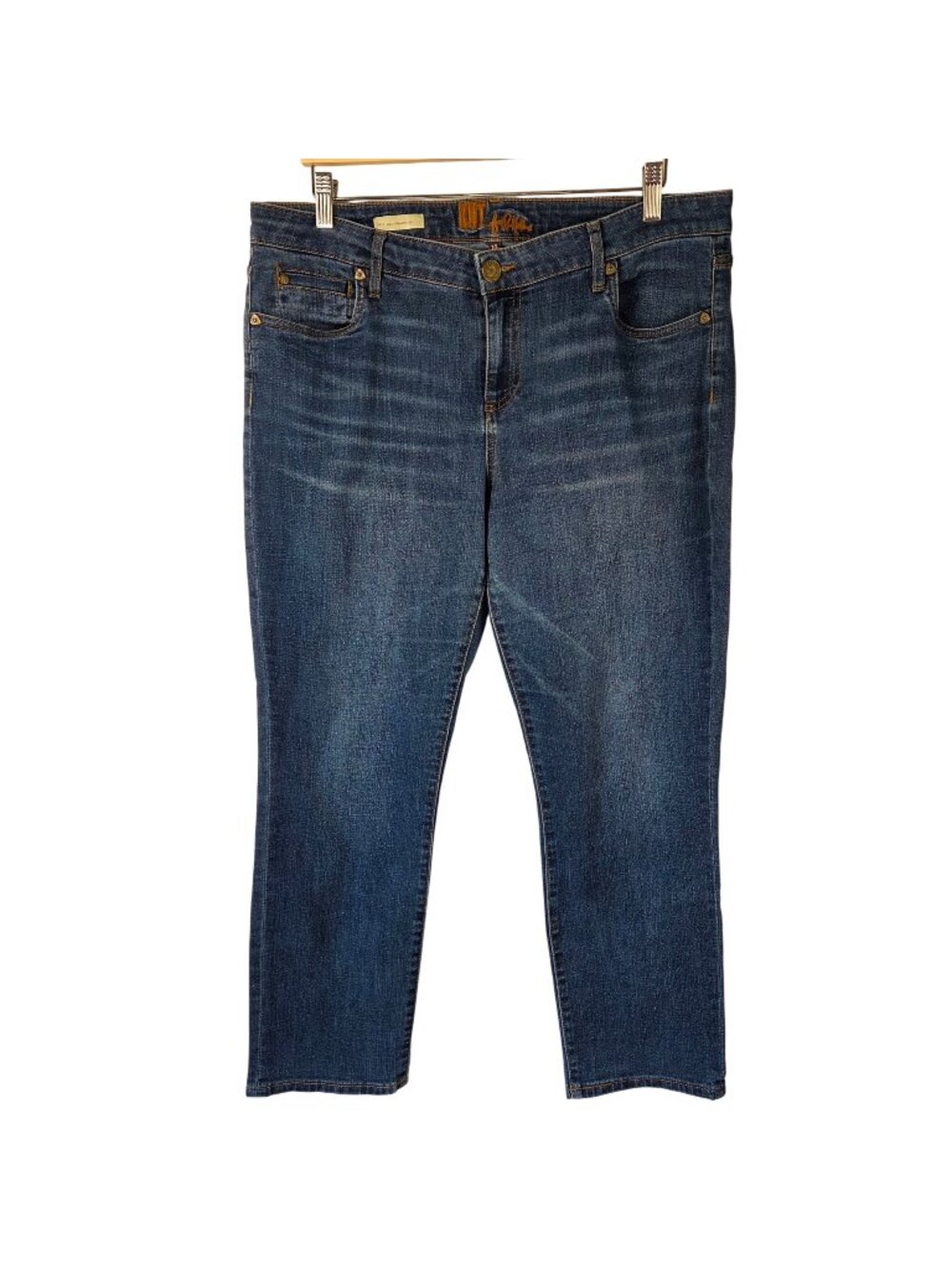 Kut From The Kloth Katy Ankle Straight Leg Jeans Size 14